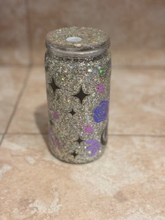 cabrona 16 oz snow globe cup with decorated lid