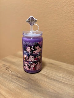 kpop premade with straw topper